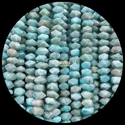 Edelstenen Perlen Natuurkristal Amazonite Adelaars oog Edelsteen Onregelmatige omgevallen vorm Losse perlen Strengen voor het maken van juwelen