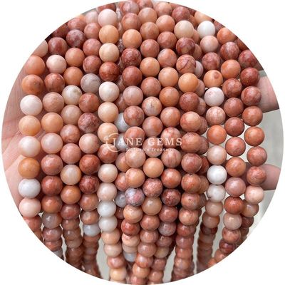 Natuurlijke losse stenen kralen Strand Edelsteen Roze Aventurine Ronde Glanzige Voor zelfstandig sieraden maken