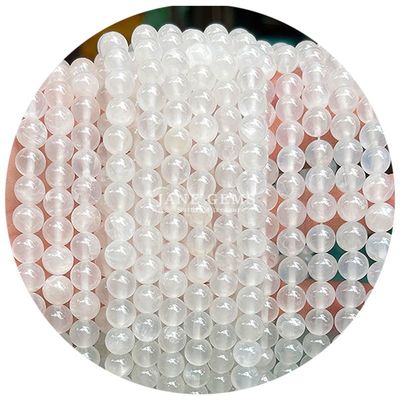 Losse natuurlijke kristal jade kralen citroen jade ronde losse kralen voor verjaardagscadeau maken