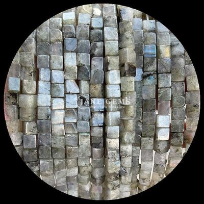 DIY Juwelen en Crystal Healing Natural Labradorite Blue Dot Loose Bead Strands in verschillende maten