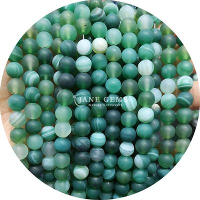 Natuurlijke rode streep Agate Perlen Sardonyx Agate Matte Ronde losse perlen voor het maken van sieraden