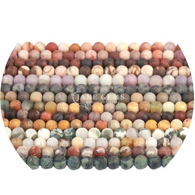Gevriesde Matte Ronde Kralen Halffabricaten voor zelfgemaakte geschenken Handgemaakte juwelen