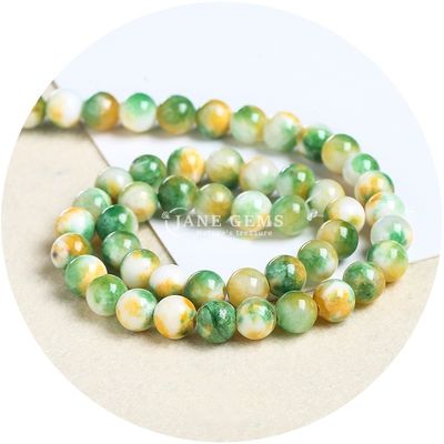 Regenboog Perzische jade losse kralen ronde vorm kralen Diy sieraden Accessoires voor cadeau