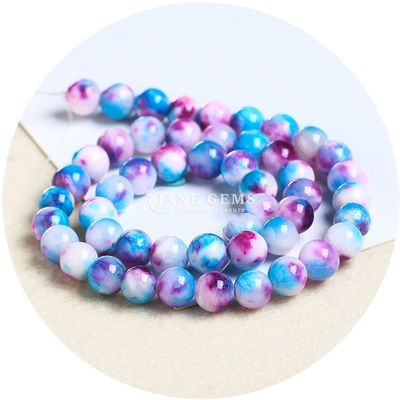 Regenboog Perzische jade losse kralen ronde vorm kralen Diy sieraden Accessoires voor cadeau