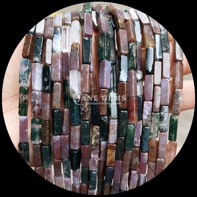 Rectangular Square Shape Loose Bead Strands voor Armbanden Natuurlijke Rode Agate Amethyst