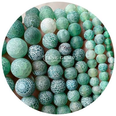 Gemengd geweerd agate groen geweerd agate bulk kralen strengen voor sieraden accessoires