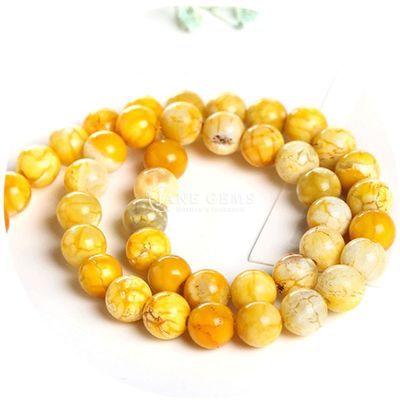 Verschillende kleuren IJsagate gladde ronde vorm losse kralen voor sieraden en ambachten maken