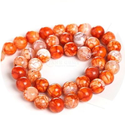Verschillende kleuren IJsagate gladde ronde vorm losse kralen voor sieraden en ambachten maken
