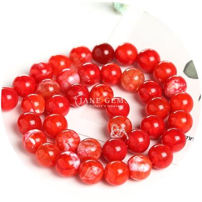 Verschillende kleuren IJsagate gladde ronde vorm losse kralen voor sieraden en ambachten maken