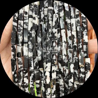 Rechthoekige Zebra Jaspis Lapis Lazuli Edelsteen Perlen Losse strengen voor het maken van sieraden