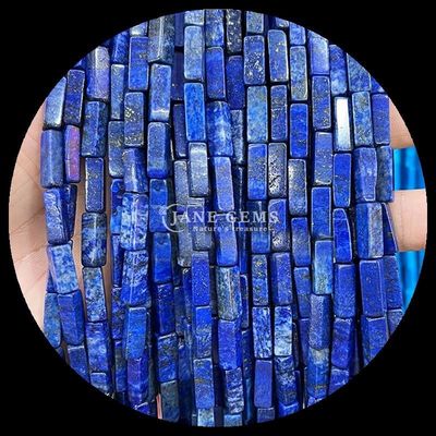 Rechthoekige Zebra Jaspis Lapis Lazuli Edelsteen Perlen Losse strengen voor het maken van sieraden