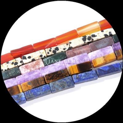 Gepolijste afwerking rechthoekige edelstenen Perlen Paarse Chalcedonie Kaart Jasper 4x13mm voor DIY sieraden