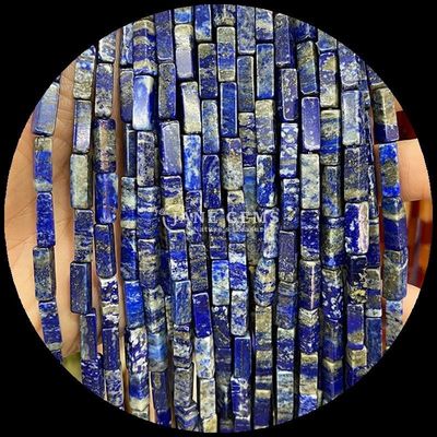 Gepolijste afwerking rechthoekige edelstenen Perlen Paarse Chalcedonie Kaart Jasper 4x13mm voor DIY sieraden