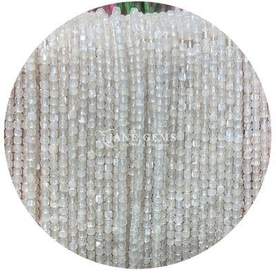 Gepersonaliseerde edelstenen Perlen Wit Maansteen Prehnite Paarse Jade Losse Perlen