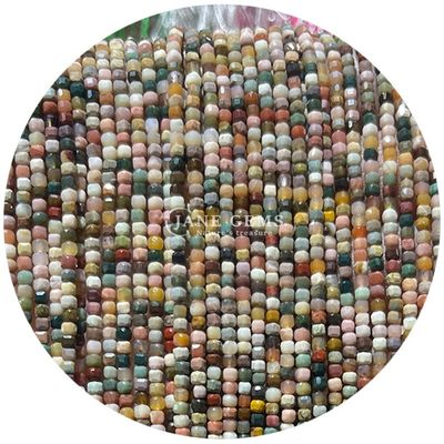 Gepersonaliseerde edelstenen Perlen Wit Maansteen Prehnite Paarse Jade Losse Perlen