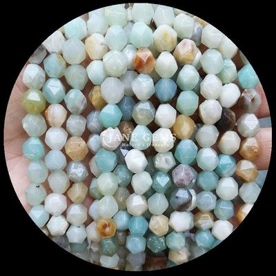 Gevelvormige edelstenen natuurlijke diamanten Rhodonite Amazoneit losse strengen perlen