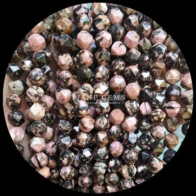 Gevelvormige edelstenen natuurlijke diamanten Rhodonite Amazoneit losse strengen perlen