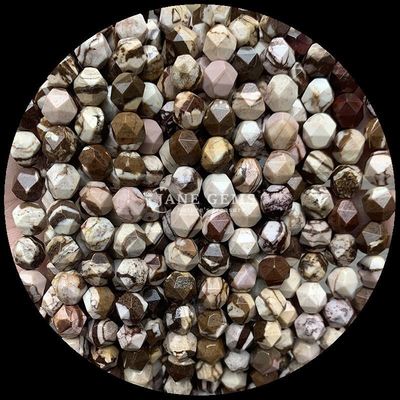 Gevelrijke multi-kleurige Howlite Map Stone Loose Strand Edelsteen Perlen voor doe-het-zelf sieraden