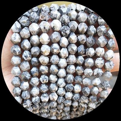 Gevelrijke multi-kleurige Howlite Map Stone Loose Strand Edelsteen Perlen voor doe-het-zelf sieraden
