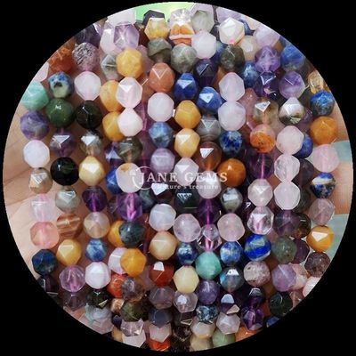 Elegante natuurlijke edelstenen kralen Fluoriet Lapis Lazuli losse strengen voor het maken van juwelen