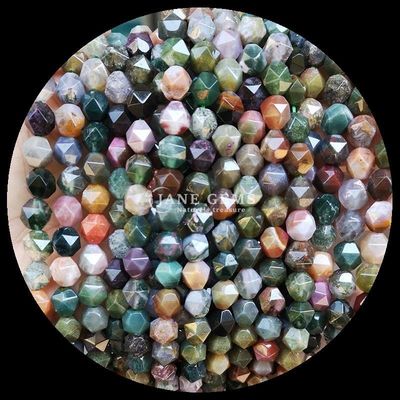 Verblindend diamant gesneden veelkleurige edelstenen kralen helder kwarts karneliaanse losse strengen voor uitstekende sieraden