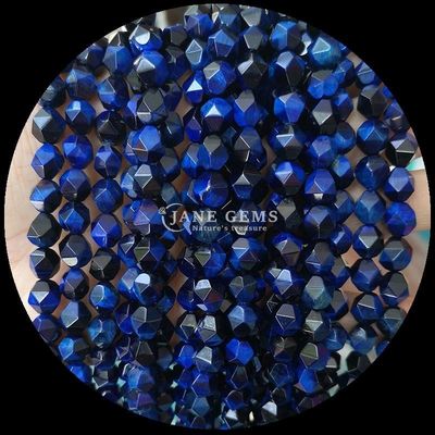 Edelsteen Perlen Diamanten Gevarieerde Kleuren Verblindend Bouw Juwelen 6mm 8mm 10mm Tourmaline Blauwe Tiger's Eye Loose Strands