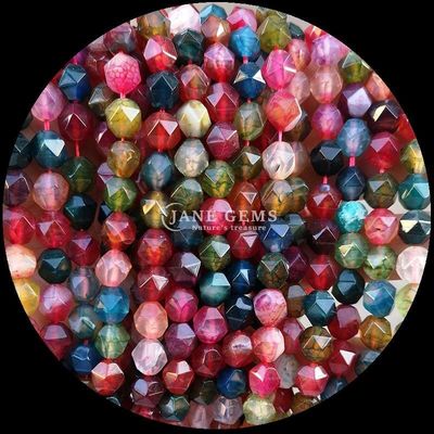 Edelsteen Perlen Diamanten Gevarieerde Kleuren Verblindend Bouw Juwelen 6mm 8mm 10mm Tourmaline Blauwe Tiger's Eye Loose Strands
