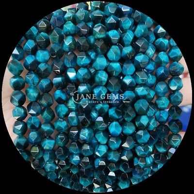 Edelsteen Perlen Diamanten Gevarieerde Kleuren Verblindend Bouw Juwelen 6mm 8mm 10mm Tourmaline Blauwe Tiger's Eye Loose Strands