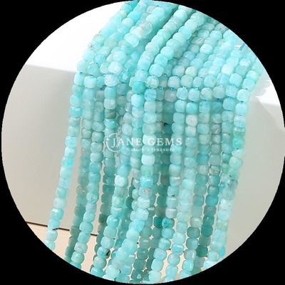 Gepolijste meerkleurige lapislazuli Amazonite kubus gesneden edelstenen kraal voor zelfstandig sieraden maken