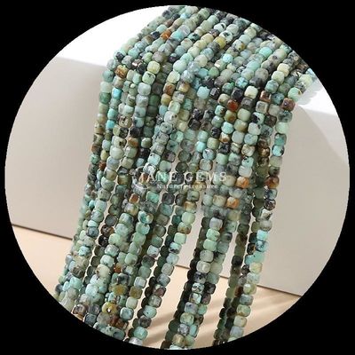Natuurlijk gepolijst vierkant gesneden edelsteen Perlen zilver Obsidian Zonnesteen voor sieraden maken