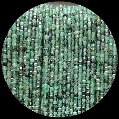 Aanpasbare kubus vierkant edelstenen kralen goud gerutileerd kwarts prehnite losse strengen kralen voor sieraden maken