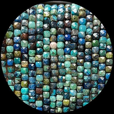 Gevarieerde kubusvormige natuurlijke edelstenen kralen Fluoriet morganiet losse strengen kralen voor sieraden maken