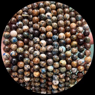 Verscheiden Ronde vorm Zilver Obsidian Zonsteen Natuurlijke gepolijste steen