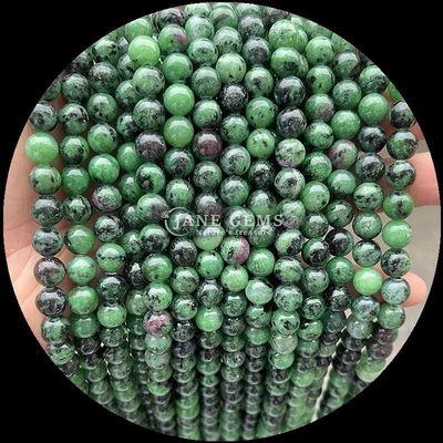 Kleurrijke ronde natuurlijke edelstenen kralen Rubine Zoisite Apatite voor sieraden maken