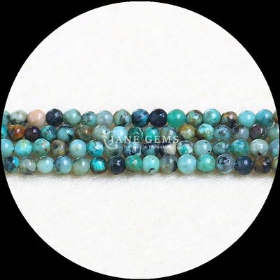Natuurlijke veelkleurige ronde edelstenen kralen Afrikaans Turquoise Groene Dot Voor Armbanden Halskettingen Oorbellen DIY Juwelen maken