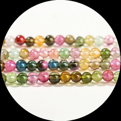 Natuurlijke edelstenen kraal veelkleurige roze aventurine zonnestenen losse kraalstrengen