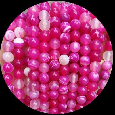 Meerdere kleuren ronde gesneden edelstenen kralen geel blauw gestreepte agaat voor doe-het-zelf sieraden maken en genezende armbanden