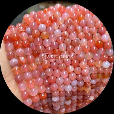 DIY sieraden maken 8mm ronde natuurlijke edelstenen kralen in kersenagate en verschillende agaten strengen voor oorbellen