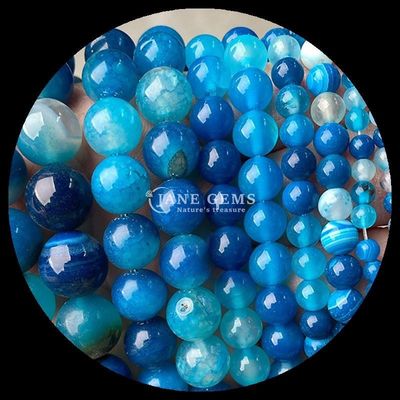 Gestript Agate Perlen Edelsteen Perlen 8mm voor Juwelen Maken van DIY Handwerk