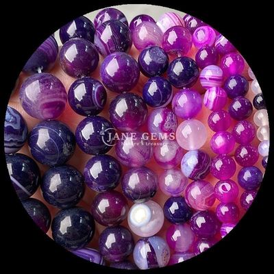 Ronde 8mm gepolijste natuurlijke edelsteen kraal Strengen voor sieraden maken van zelfstandig Armbanden Halskettingen In veelkleurige