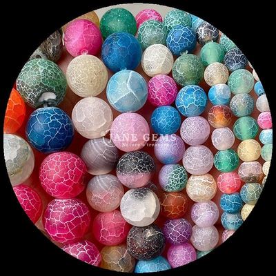 Multicolor Agate Perlen 8mm Grootte Perlen Natuurlijke edelsteen Ronde Snijd Regenboog Verweerde Agate losse strengen voor doe-het-zelf cadeau