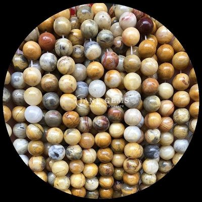 Op maat gemaakte veelkleurige achatenkralen in 8 mm ronde vorm van voor sieraden maken