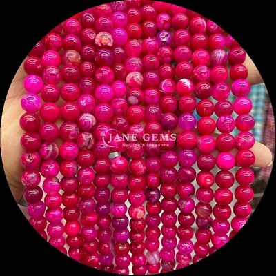 Natuurlijke edelstenen Perlen rond gesneden Vuur Agate losse perlen strengen voor geperld kleding versieringen gemaakt