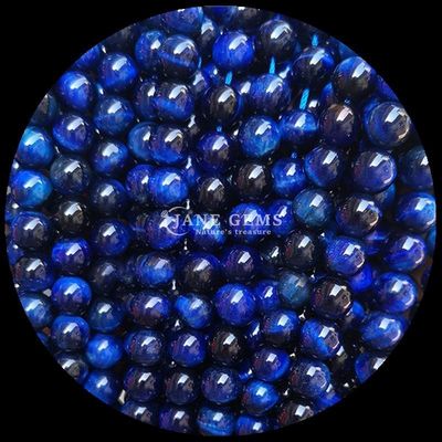 Edelsteen ronde vorm kraal Blauwe tijger oog losse kraal strengen voor doe-het-zelf sieraden en cadeaus