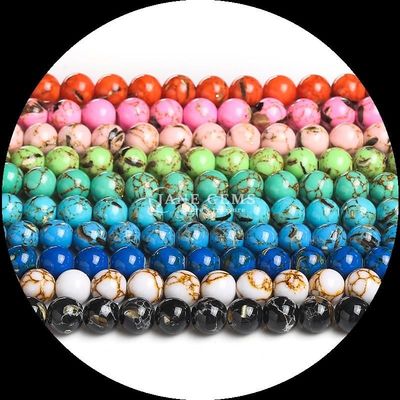 Gepolijste Turquoise losse kralen voor halskettingen en zelfgemaakte sieraden