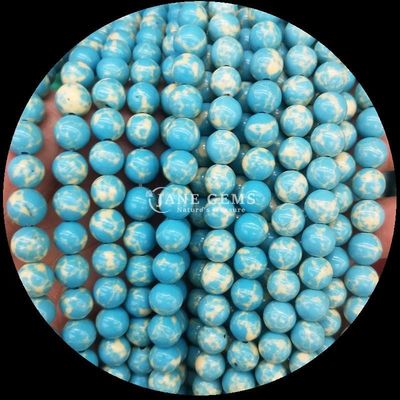 DIY maken gepolijste ronde edelstenen kraalstrengen met veelkleurige edelsteen kleur