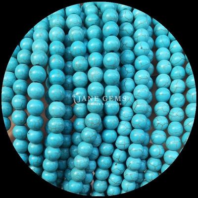 DIY Juwelen maken Ronde gesneden edelsteen Turquoise kraalstrengen in 8 mm grootte en verschillende kleuren
