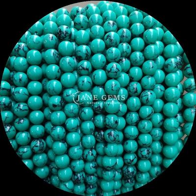 DIY Juwelen maken Ronde gesneden edelsteen Turquoise kraalstrengen in 8 mm grootte en verschillende kleuren
