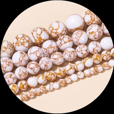 Kleuren Ruim Vorm Edelstenen Perlen Gouden Lijn Turquoise Losse Perlen Strengen voor DIY Geschenk