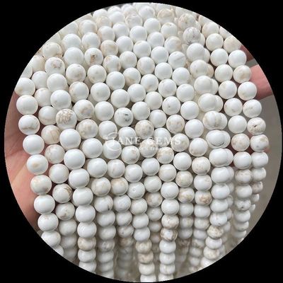 Meerdere kleuren Ronde gesneden edelsteen Verschillende soorten Howlite Afrikaanse turquoise kralen voor doe-het-zelf sieraden